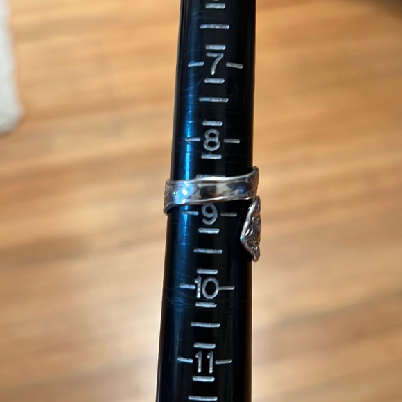 Vintage Sterling Silver UNCAS Floral Scroll Spoon Handle Ring - Picture 16 of 17